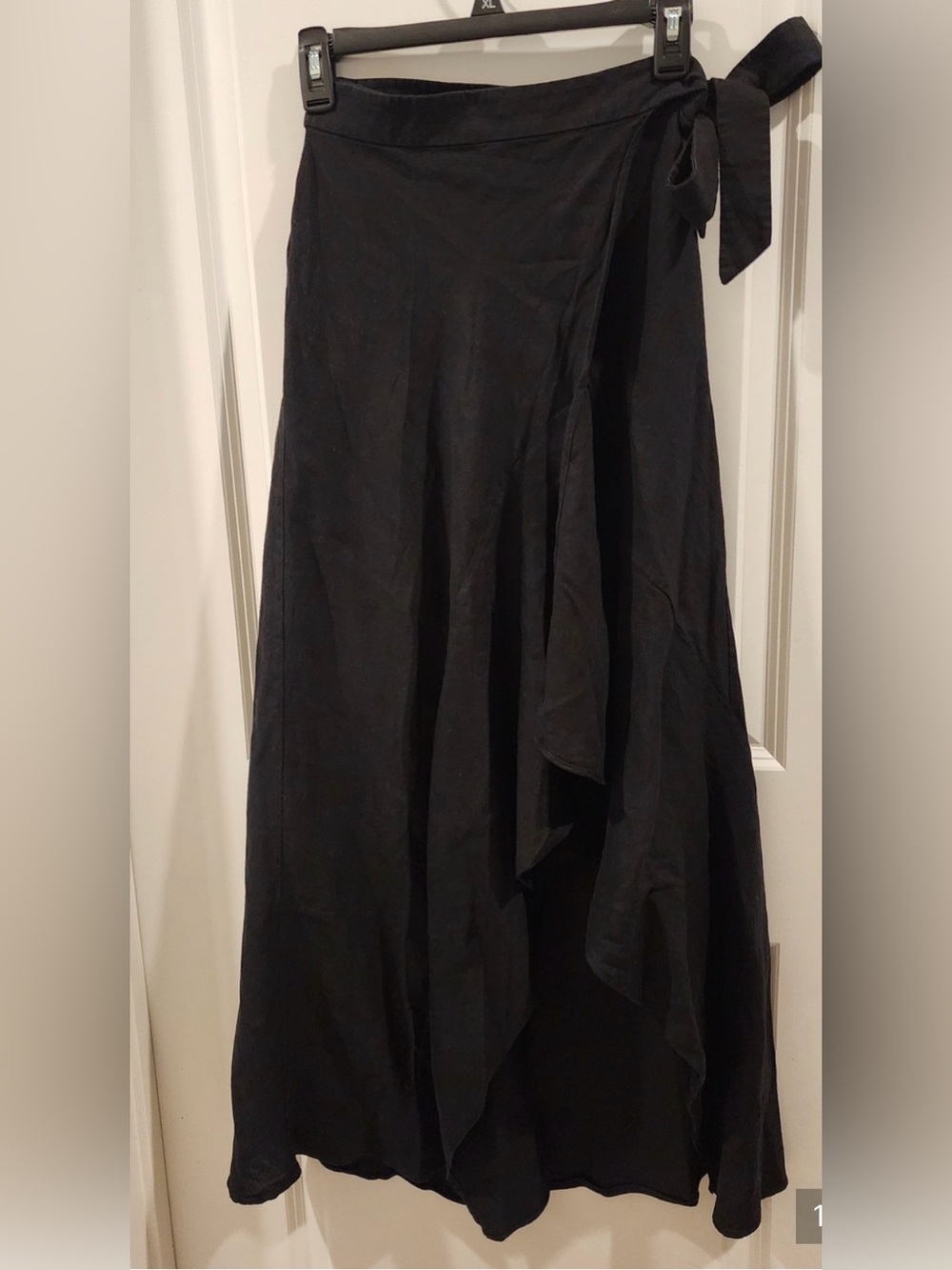 White House Black Market Black Wrap Maxi Skirt